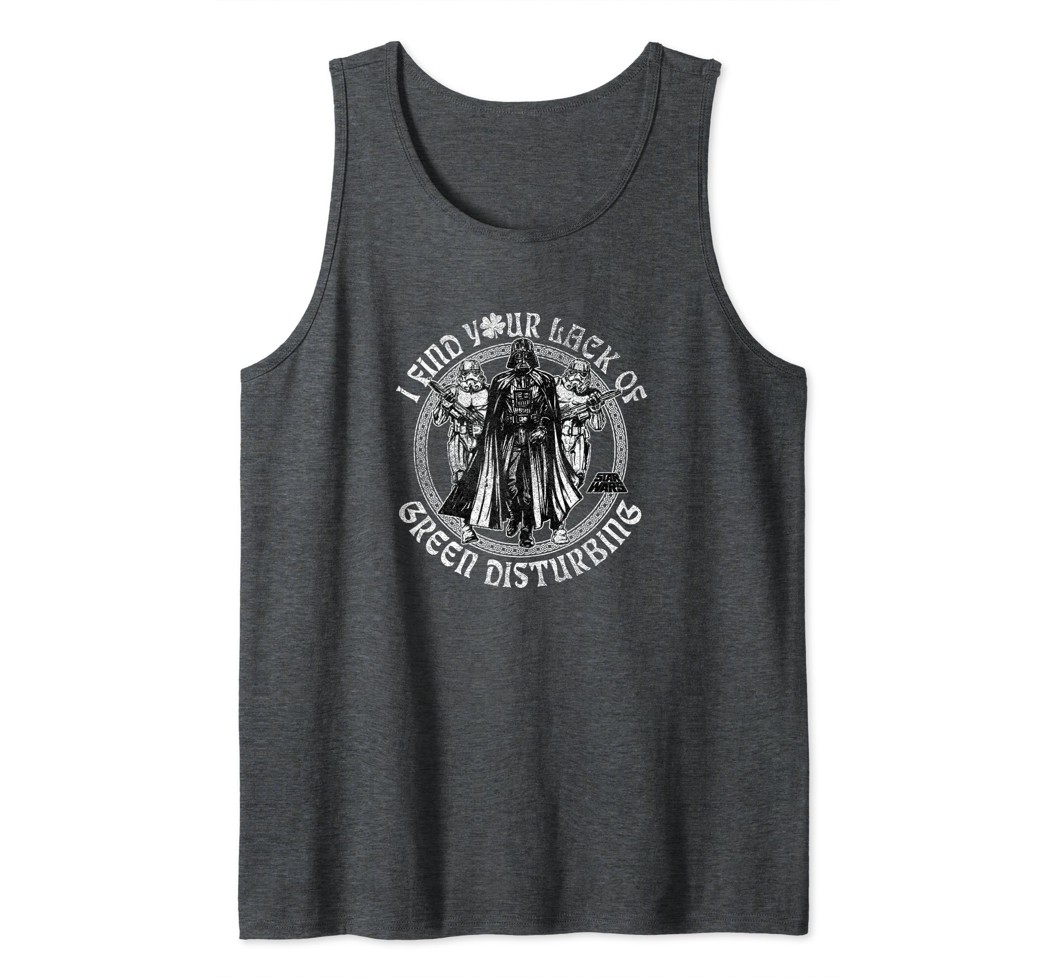 Star Wars Lack Of Green Celtic St. Patrick's Tank Top, Grey