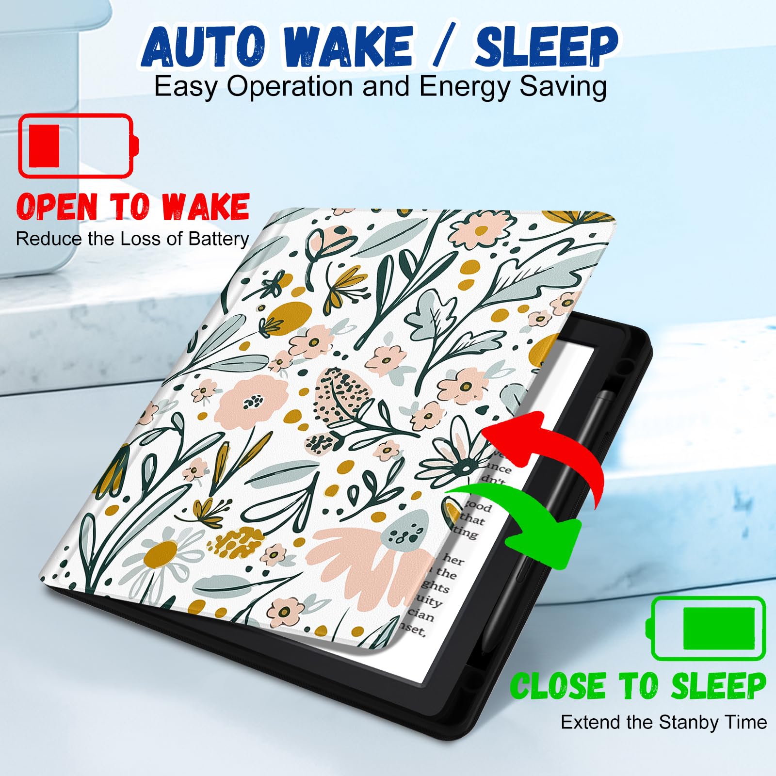 kindle scribe Amazon ケース付き Amazon.com: Wazzasoft for Amazon Kindle Scribe Case Folio Cover