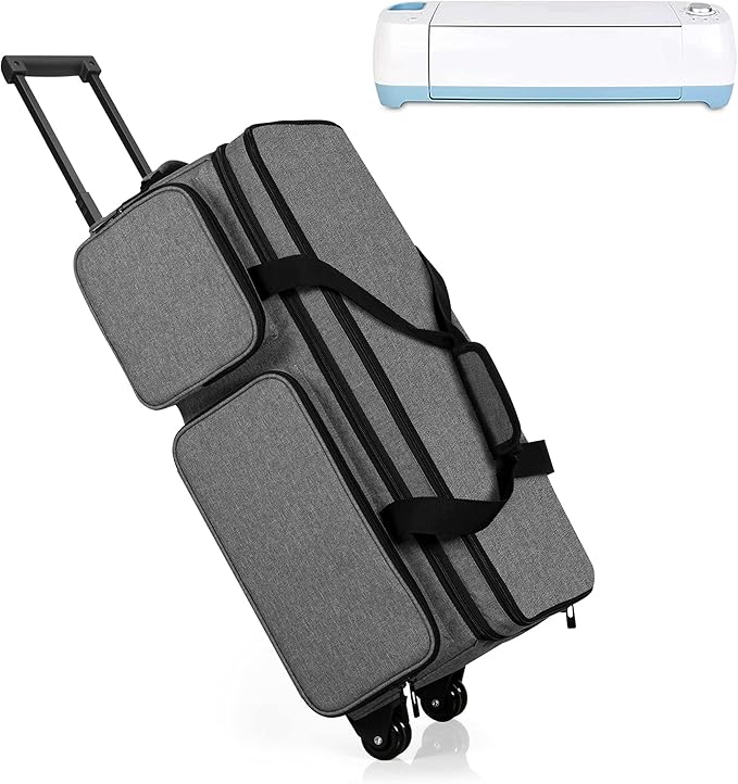 CURMIO Rolling Carrying Case with Wheels Compatible for