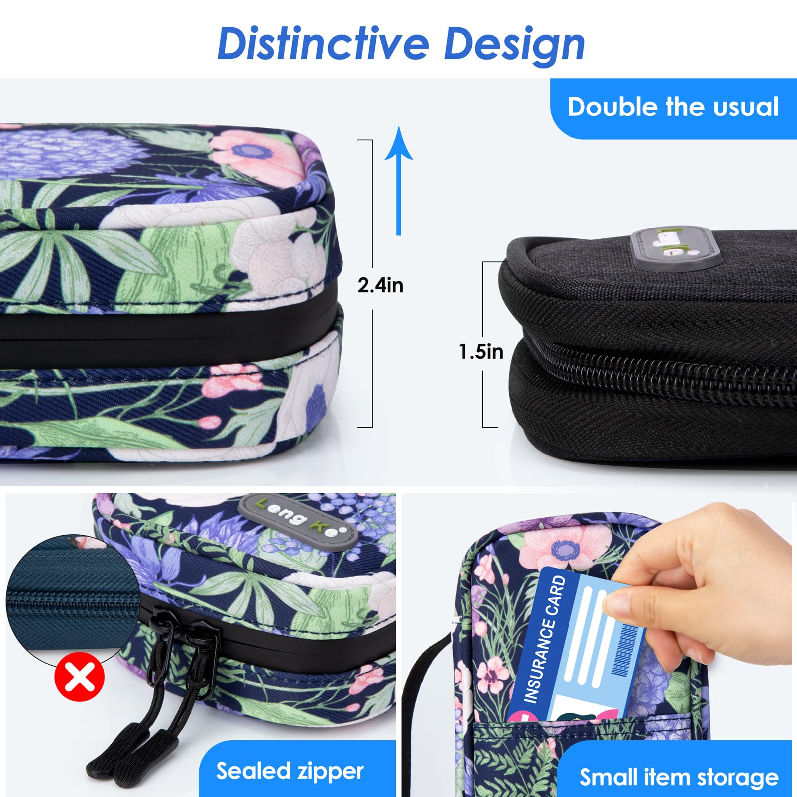 YOUSHARES Insulin Cooler Travel Case, Insulin Pen Carry Case with Two Ice Packs Each 80g - Image 4