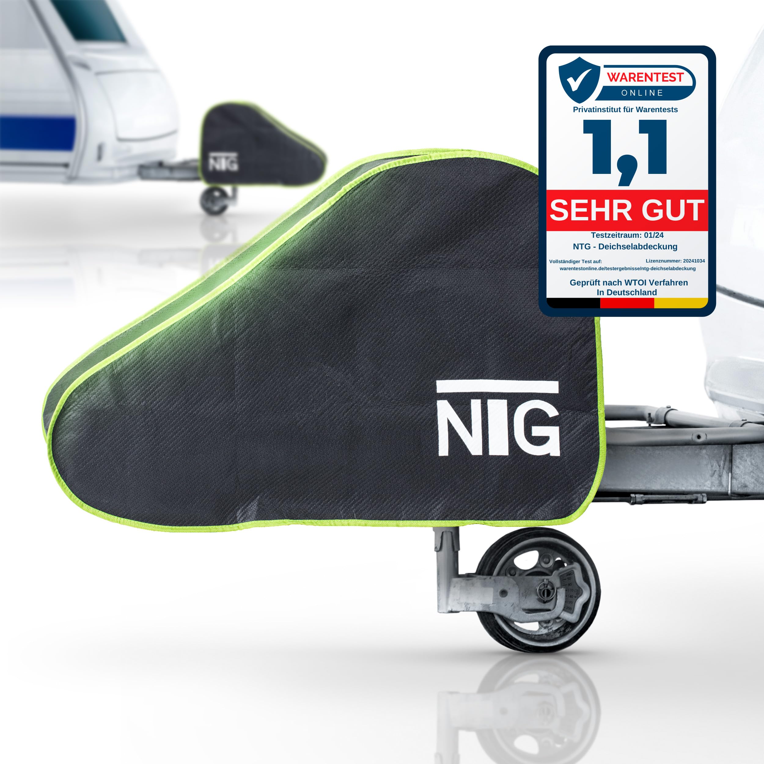 Deichselabdeckung Wohnwagen & Anhänger | Abdeckung Anhängerkupplung mit Doppel-Klickverschluss | Deichselhaube XL Größe Wasserdicht | Universal Abdeckung Anhängerdeichsel | Deichselschutzhaube PKW