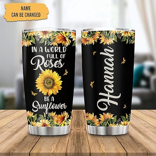 Vista 11 de Hyturtle Regalos divertidos personalizados de Navidad para padrastro de hijo e hija – Vaso de acero inoxidable de 20 onzas con nombre personalizado