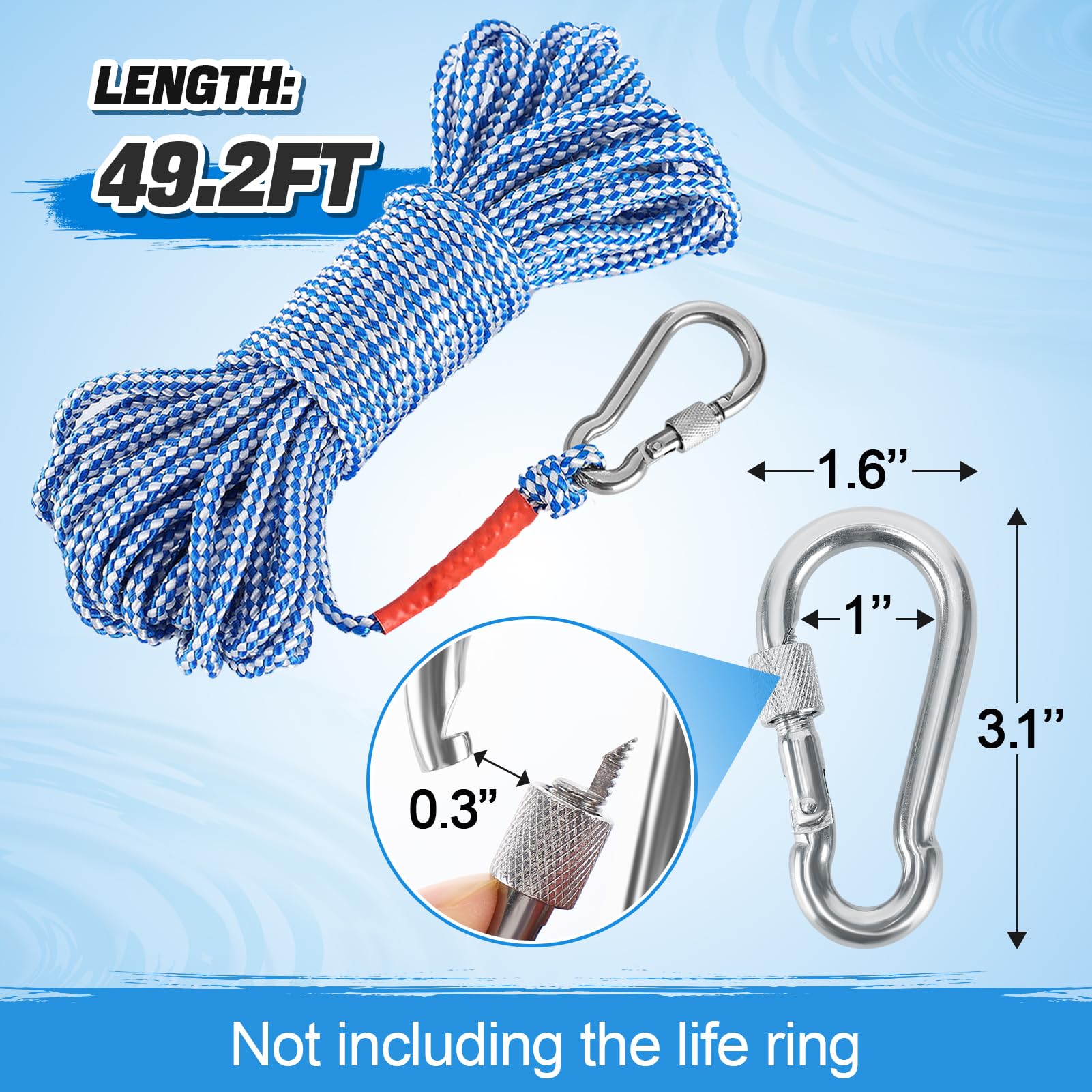 Snapklik.com : Water Floating Lifesaving Rope - Professional Throwing ...