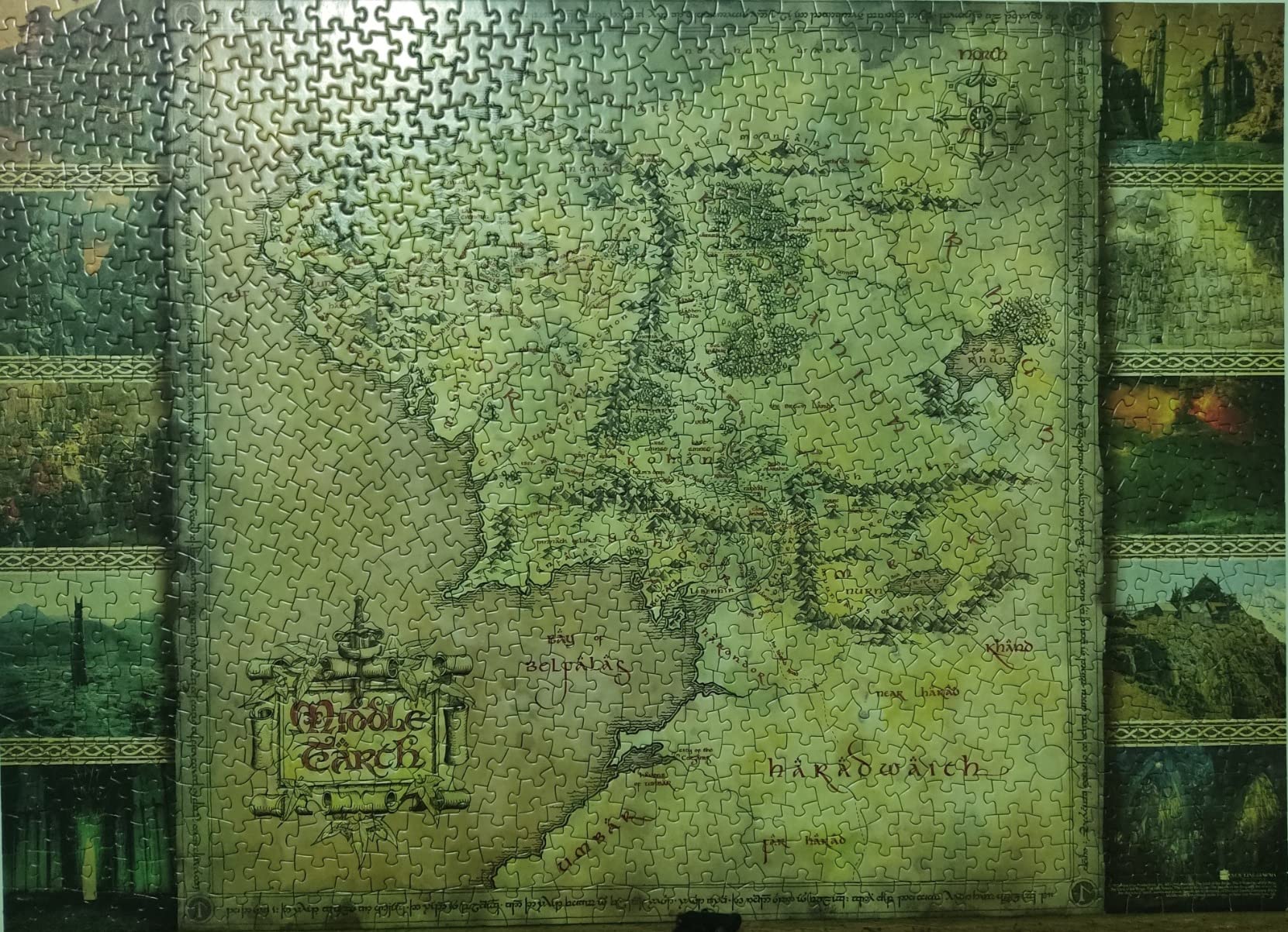 Aquarius Lord of The Rings Map Puzzle (1000 Piece Jigsaw Puzzle ...