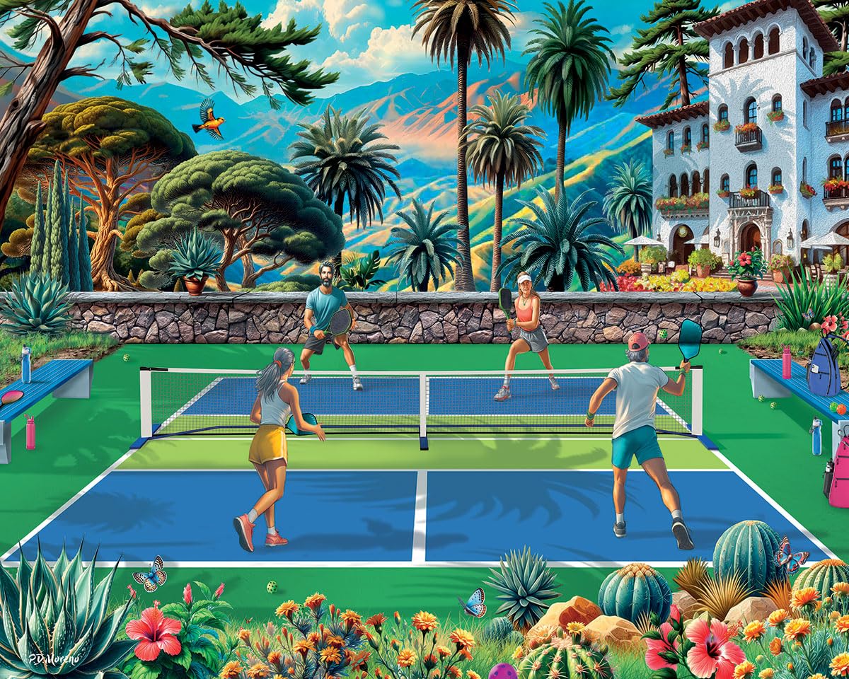 Amazon.com: White Mountain 1000 Piece Jigsaw Puzzle Tropical