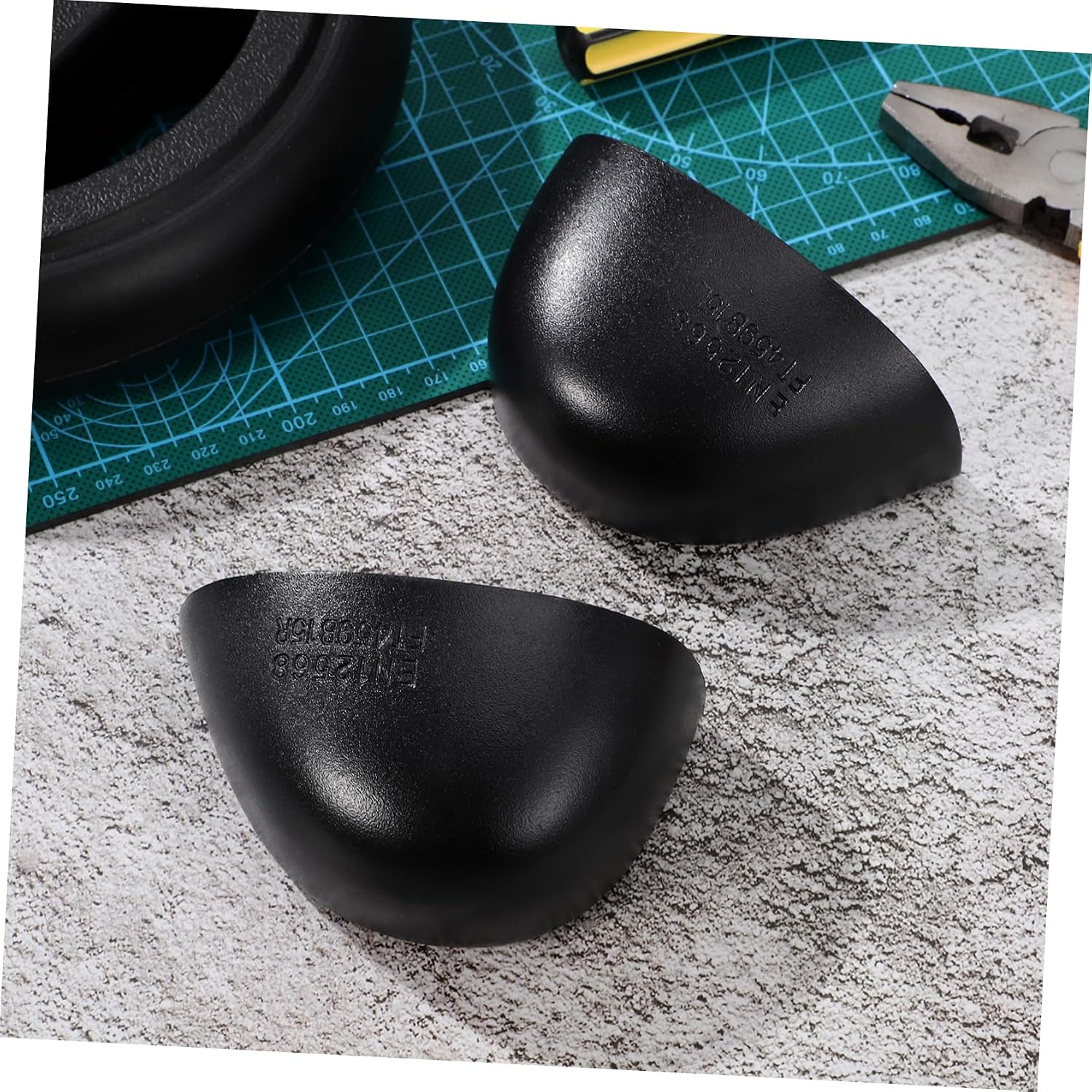 WOONEKY Caps for Work Shoes Durable Protector Guards for Men and Women Puncture and Smash Resistant Safety Covers for Construction and Industrial Use
