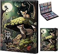 Vista 35 de Carpeta de tarjetas para Pokemon Mtg Yugioh TCG Béisbol Deportes Tarjetas de intercambio Libro Carpeta de 4 bolsillos de carga lateral 2160 Tarjetas