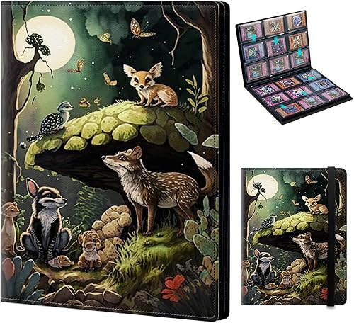 Miniatura 35 de Carpeta de tarjetas para Pokemon Mtg Yugioh TCG Béisbol Deportes Tarjetas de intercambio Libro Carpeta de 4 bolsillos de carga lateral 2160 Tarjetas