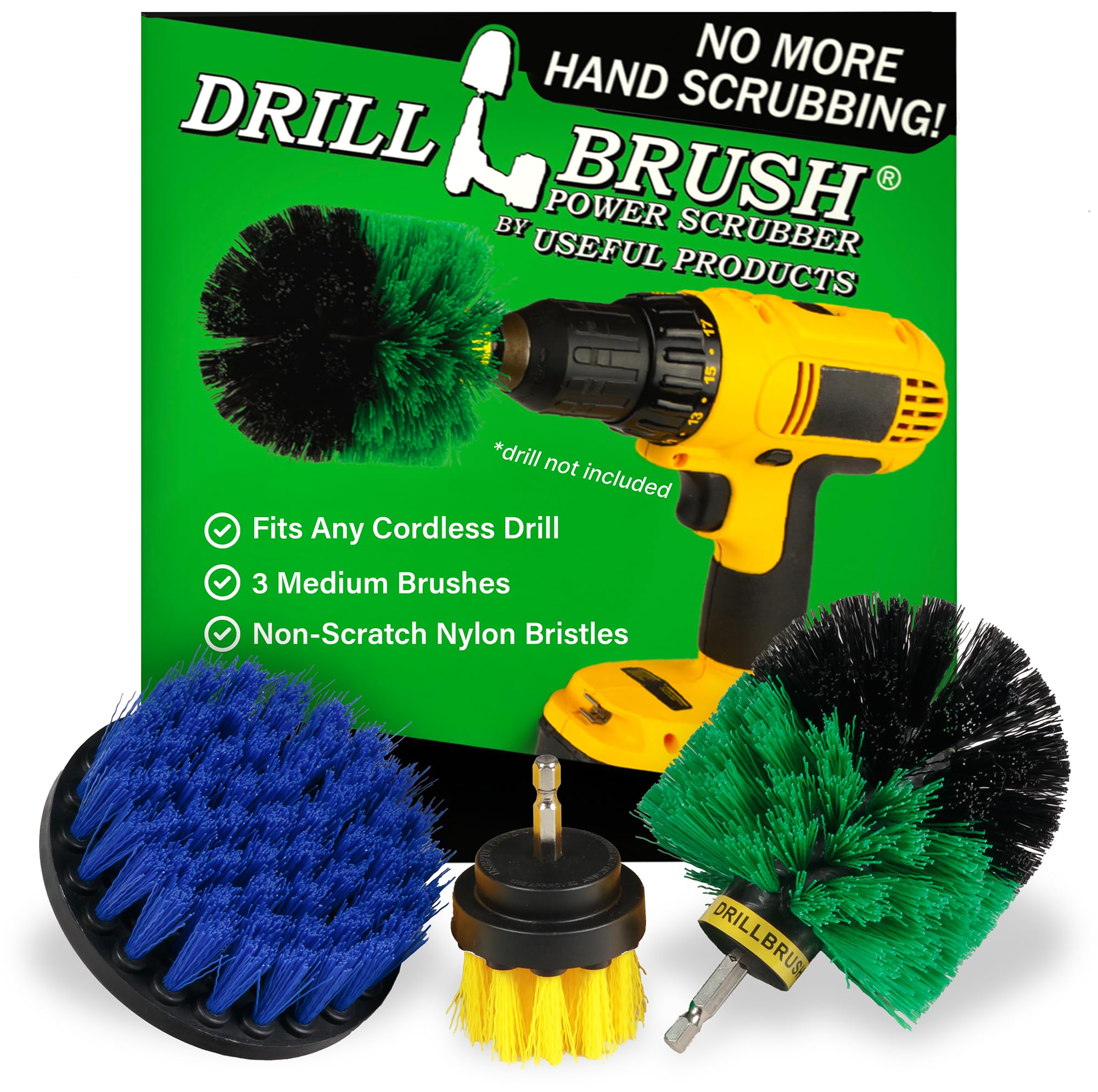 Drillbrush Medium Drill Brush Cleaning Set