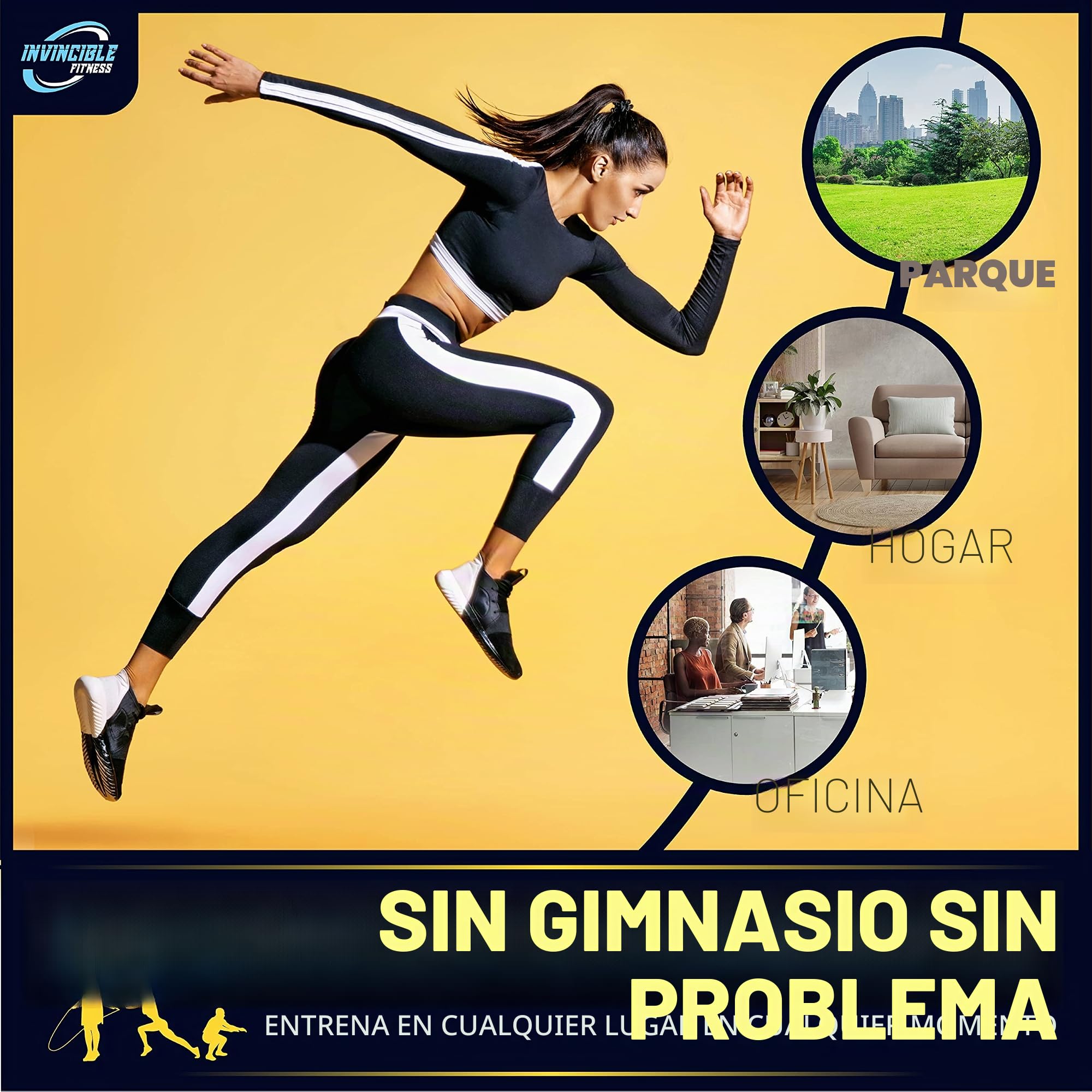 Escalera de Agilidad Set, 11 peldaños, Duradero Materiales, portátil Bolsa de Transporte, Incluye 4 piquetas de Metal + Bonus: 2,5 "Lacrosse Masaje Pelota, por Invencible Fitness