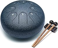 Vista 19 de Percusión de tambor de lengua de acero, instrumentos musicales de 6 pulgadas, 8 notas, regalos musicales para familiares y amigos (azul)