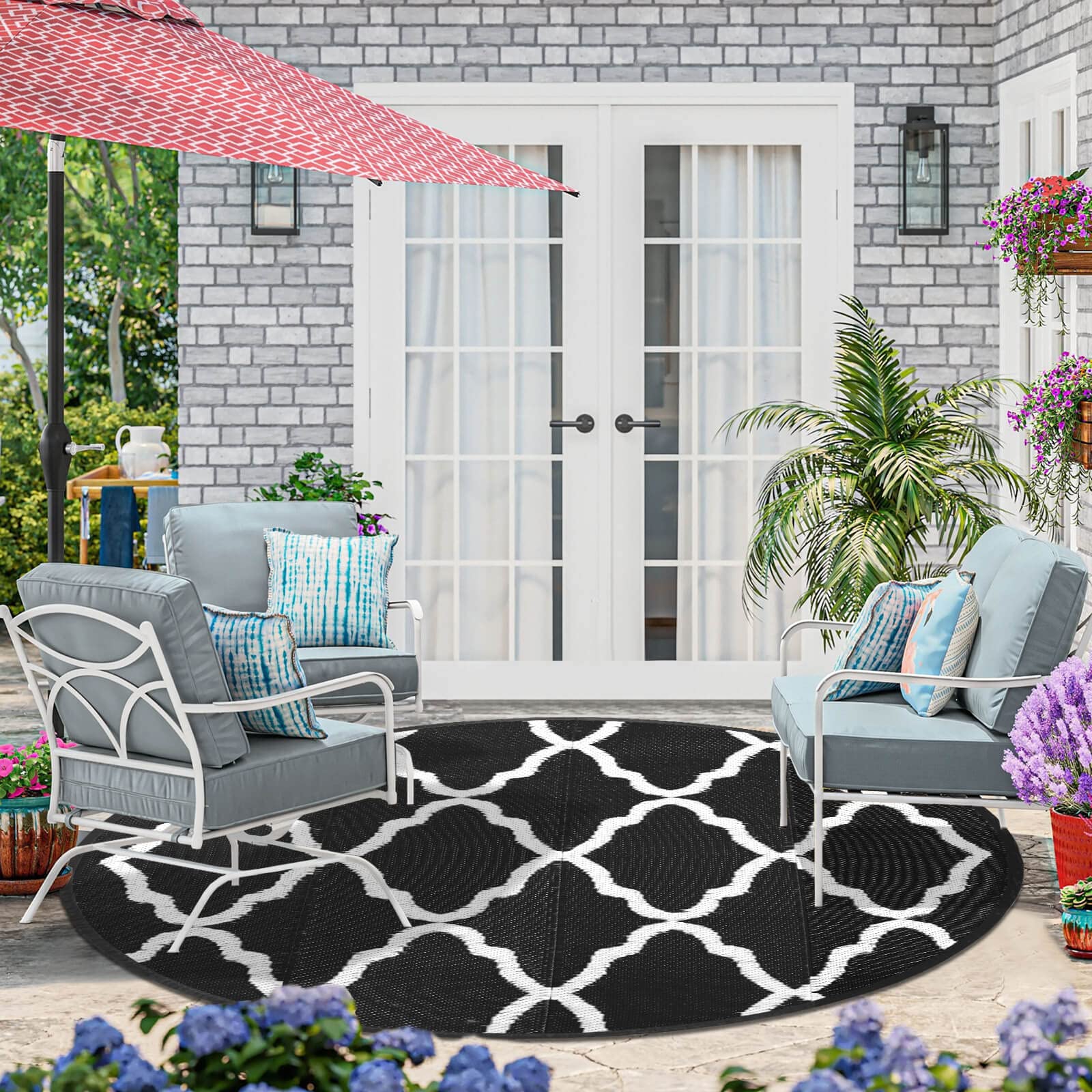 Snapklik.com : OutdoorLines Indoor Outdoor Rugs For Patio 5 Feet ...