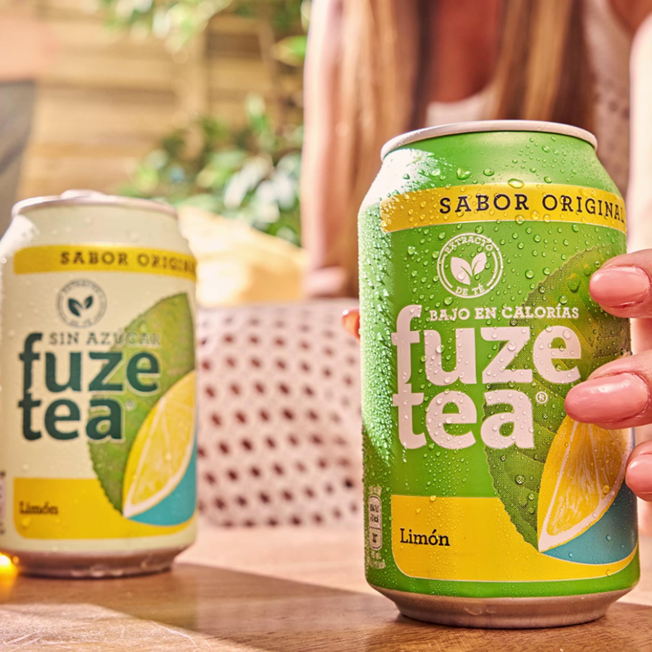 Fuze Tea Original, Sabor Limón Zero Azúcar, Latas de 330 ml, Pack 24