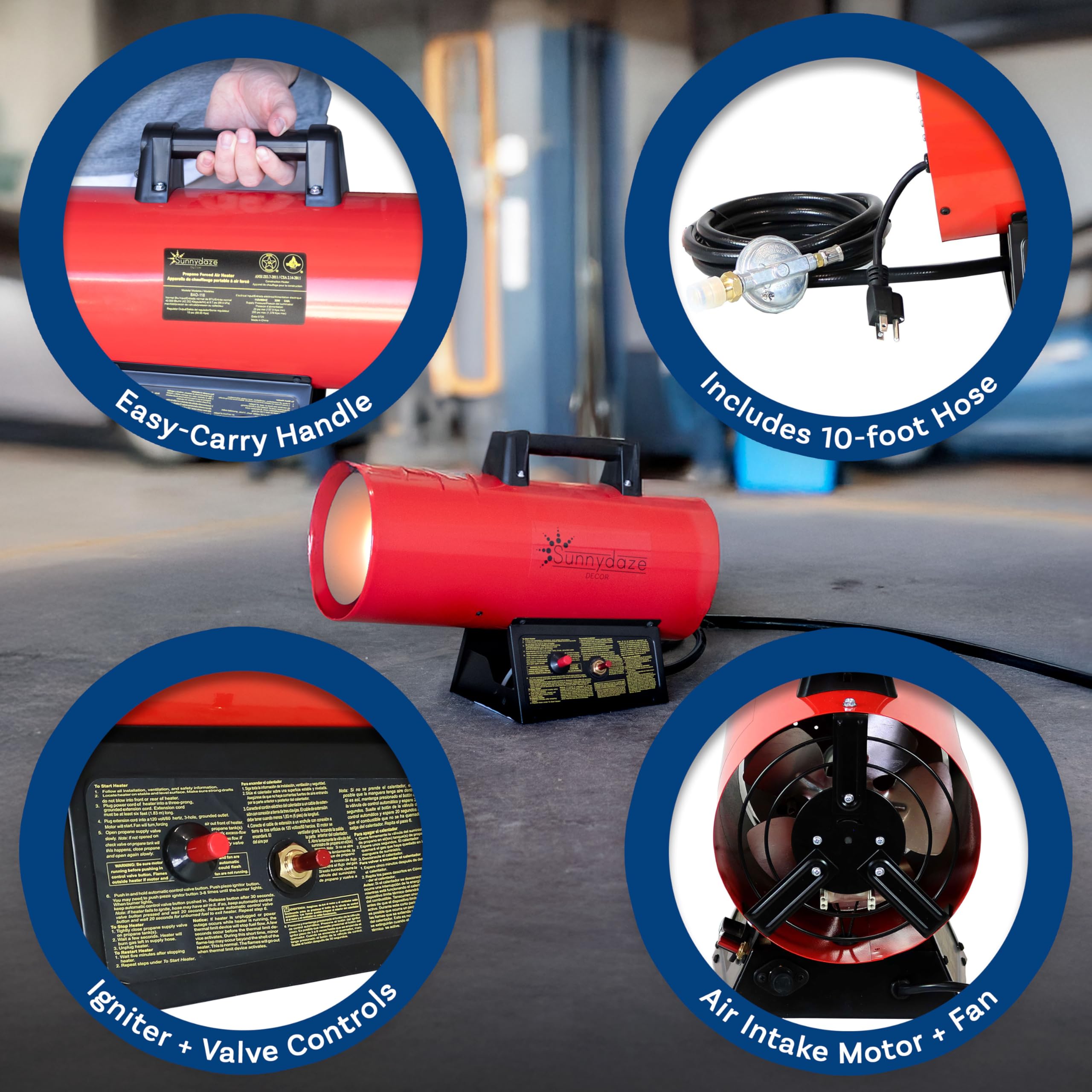 Space Heater Remington Electric Garage Heater Propane Convection