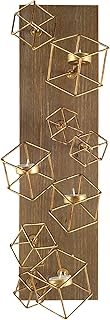Mercana Salvador Wall Candle Holders, Antique Brass