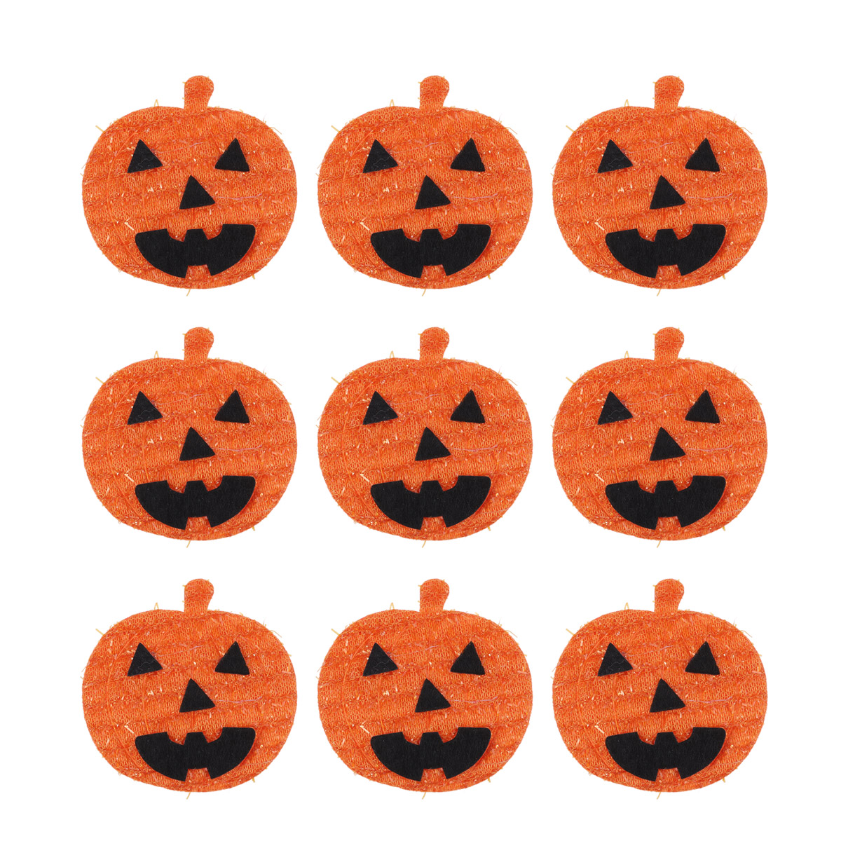 Patch Brodé Citrouille Halloween - Autocollant à Coudre Ou à Coller Pour Décorer Vêtements, Sacs - Motif Saisonnier - 9