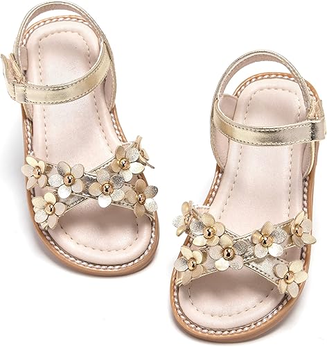 GINFIVE Sandalias para niñas pequeñas, zapatos de verano para niñas pequeñas
