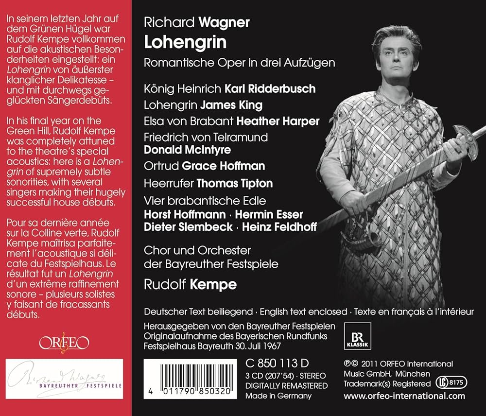 未開封　Wagner Lohengrin CD WAGNER Lohengrin - CD 3 disc set Pre-owned good condition
