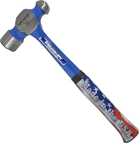 Miniatura 19 de VAUGHAN Martillo de bola, 40 onzas, mango de nogal, acero americano de alto carbono, TC640, VN15930