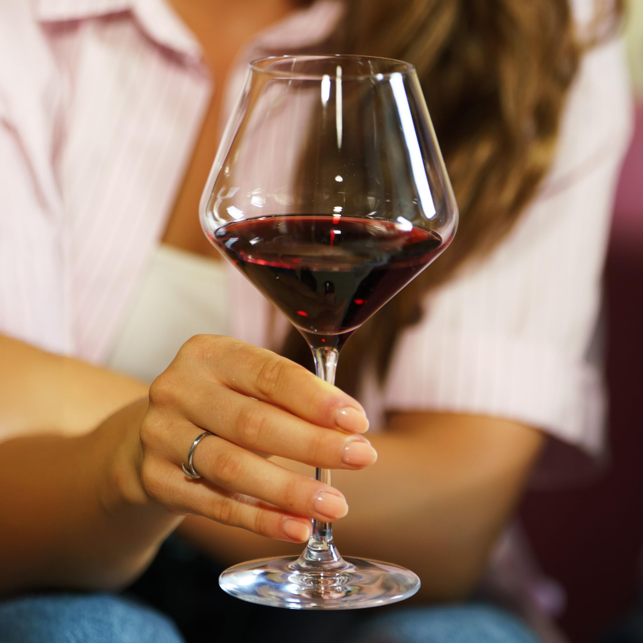 Stölzle Lausitz Rode Wijnglazen Revolution Set van 6, 545 ml – Elegante Kristallen Bourgogneglazen – Optimaal Aroma – Schokbestendig & Vaatwasserbestendig