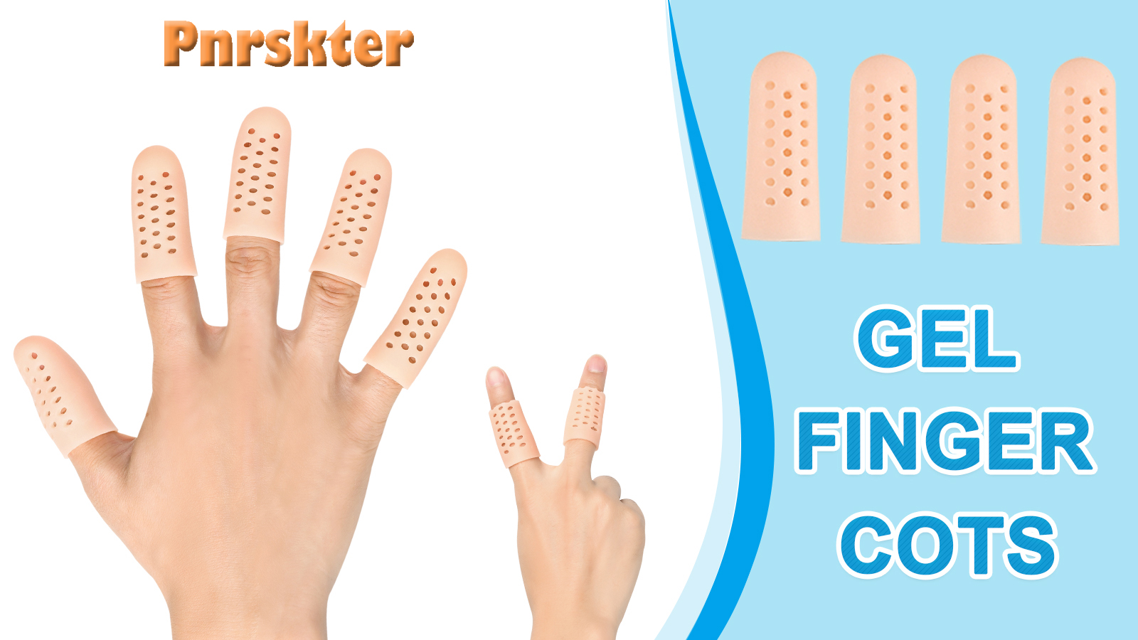 Image of Pnrskter Gel Finger Cots, Finger Protector Support (14 PCS, Breathable)