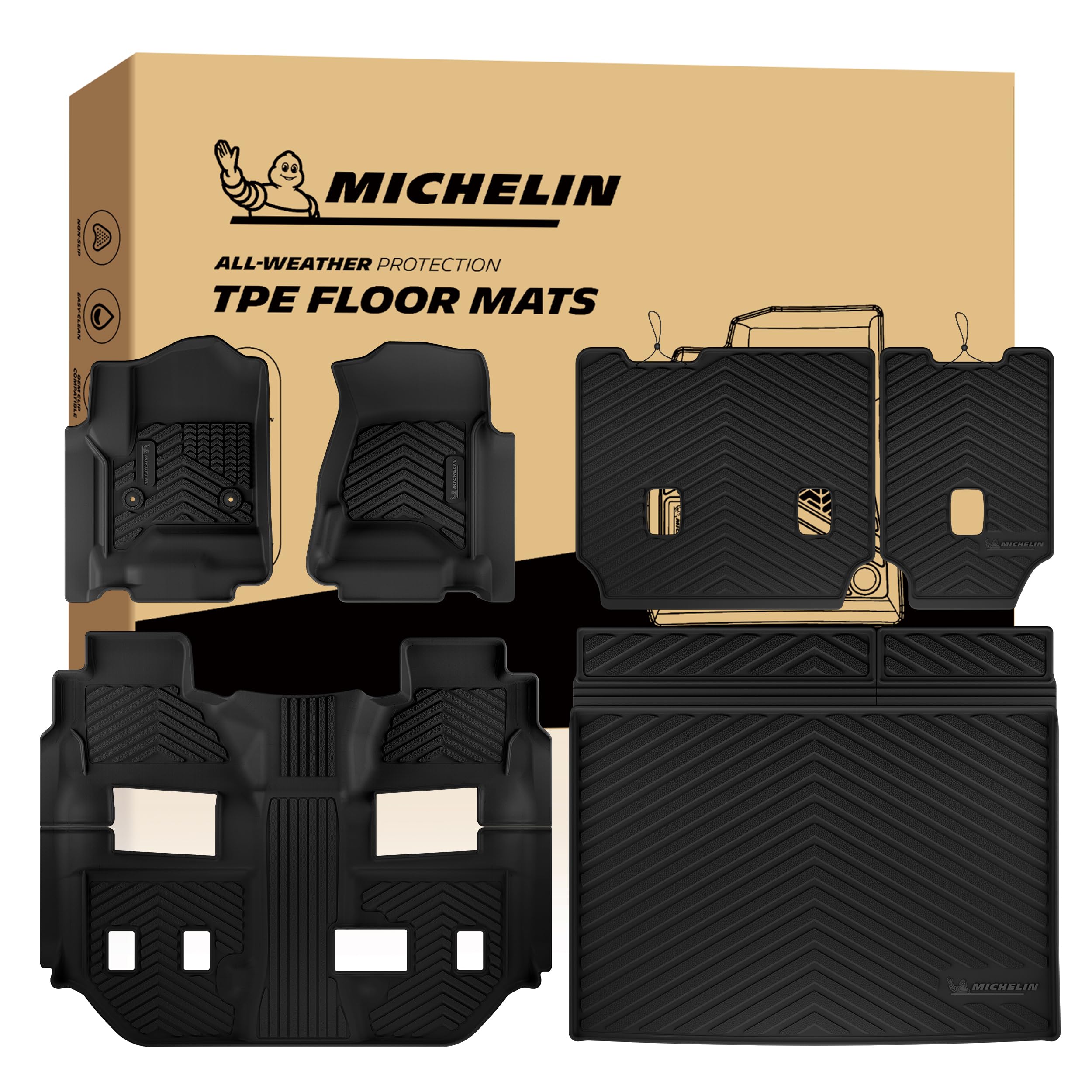 Michelin Vehicle Mats for 2015-2020 Suburban/GMC Yukon XL (7seats)
