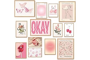 Fardes Coquette Room Decor Aesthetic Pictures: Cultivate a Dreamy Pink Oasis for Teen Girls