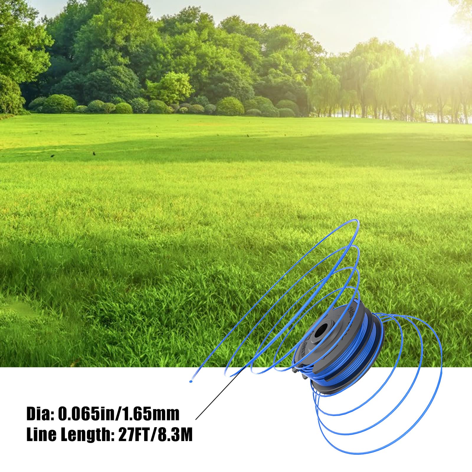 Tappi Bobina Ricambio Per Tagliaerba Greenworks 40V | Set Da 3 Pezzi | Compatibile Con Modelli G40LT E Serie 2101507 - Foto 11