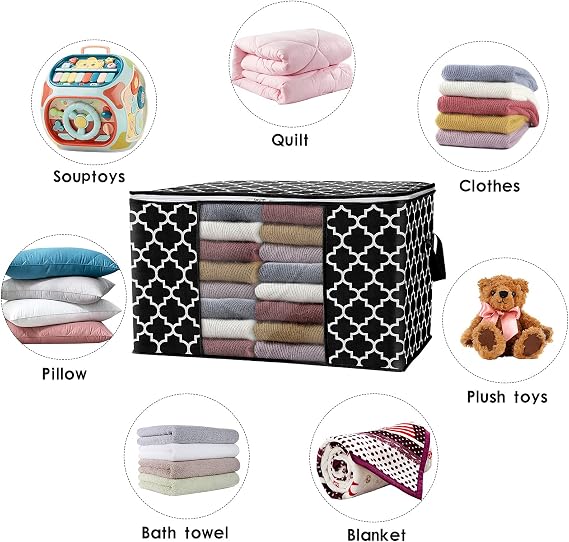 Storage Bags 100L 2Pack Clothes Organization and Storage Containers