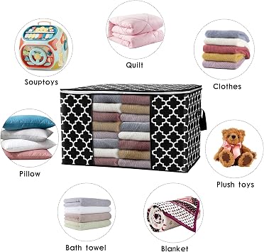 Storage Bags 100L 2Pack Clothes Organization and Storage Containers
