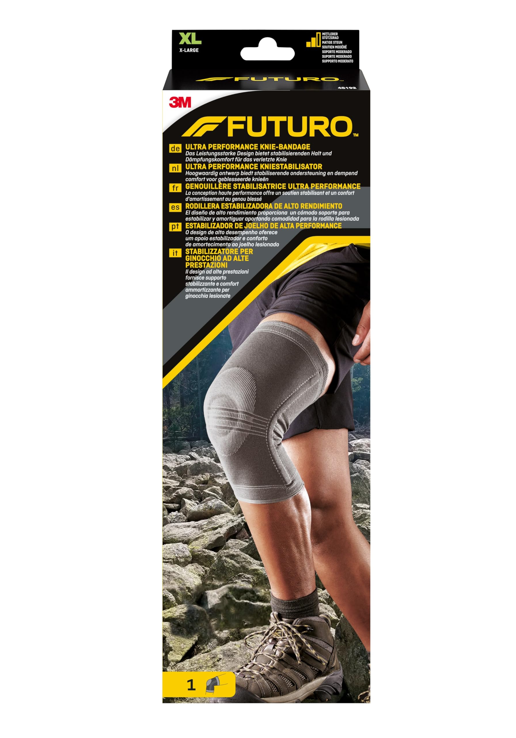Futuro Rodillera estabilizadora de alto rendimiento 48192, XL