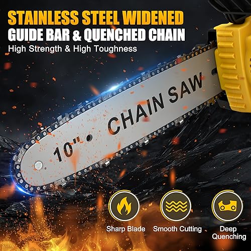 Miniatura 7 de Sierra de poste inalámbrica 4 en 1 de 8 y 10 pulgadas y mini motosierra