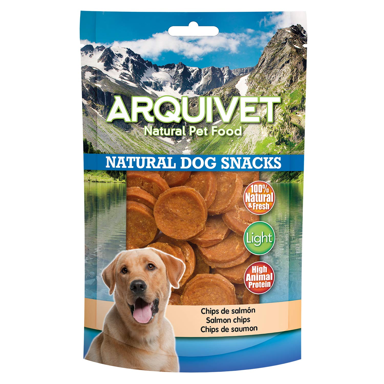 Arquivet, Salmon Chips, Natural Dog Snacks, Natural Dog Snacks, 350g
