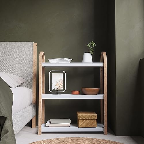 Miniatura 8 de Umbra Bellwood - Estantería independiente de 5 niveles, color blanco y natural