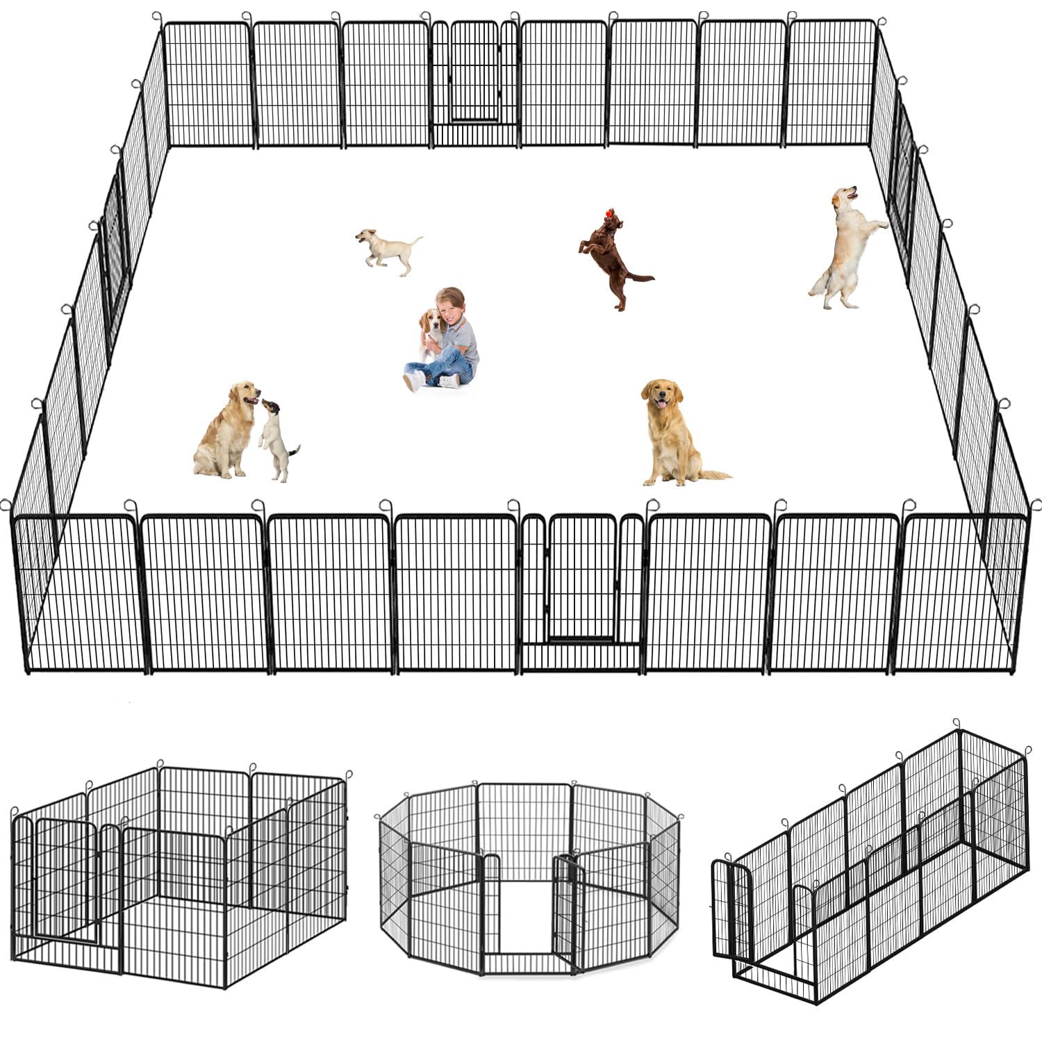 Jhsomdr 40 Inch Dog Playpen 38 Panels