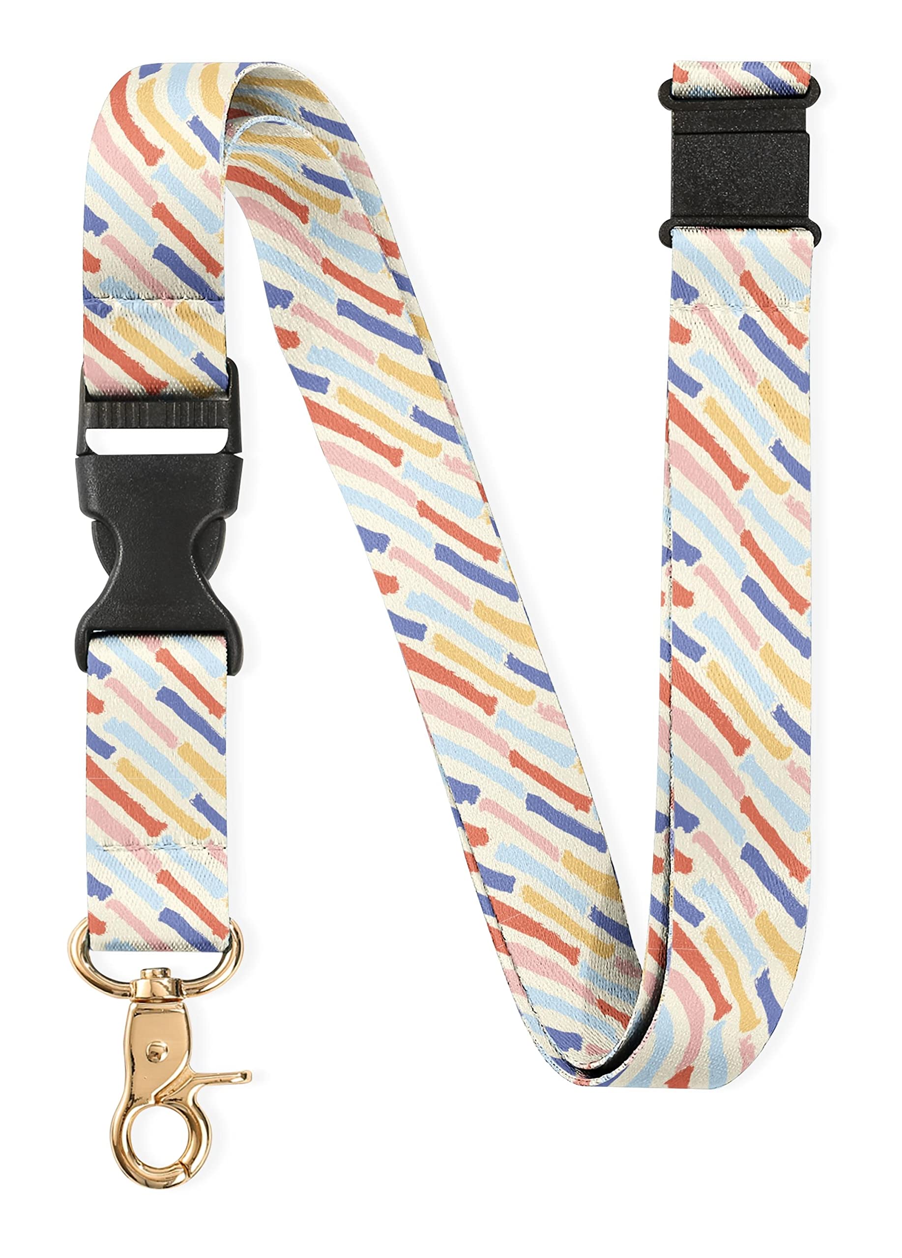 InnoBeta Neck Breakaway Lanyard for Women, Quick Release Safety Lanyards for ID Badges, Detachable Clip Keychain Lanyard