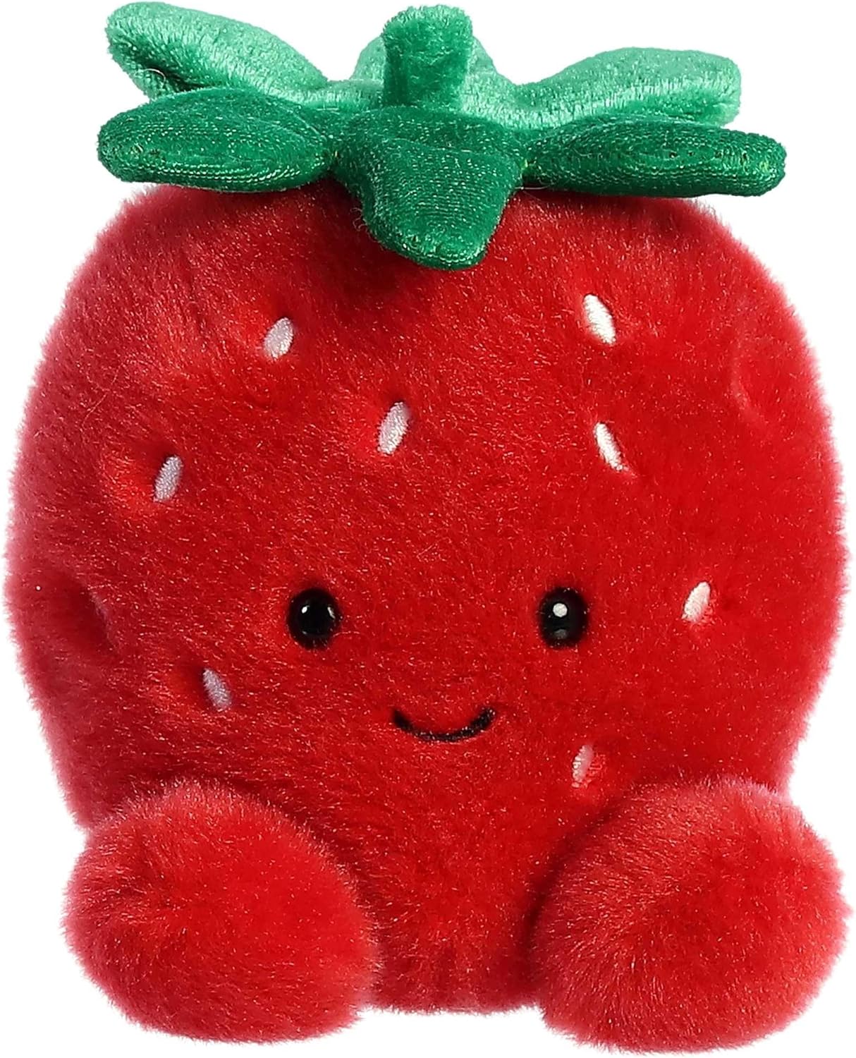 Aurora® Adorable Palm Pals™ Juicy Strawberry™ Stuffed Animal - Fun Collectible Plush for Kids and Adult Collectors - Perfect for Decorating Rooms and Birthday Gifts - Red 4.5 Inches