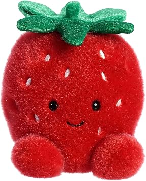 Aurora Adorable Palm PalsTM Juicy StrawberryTM Stuffed Animal - Fun Collectible Plush for Kids and Adult Collectors - Perfect for Decorating Rooms and Birthday Gifts - Red 4.5 Inches