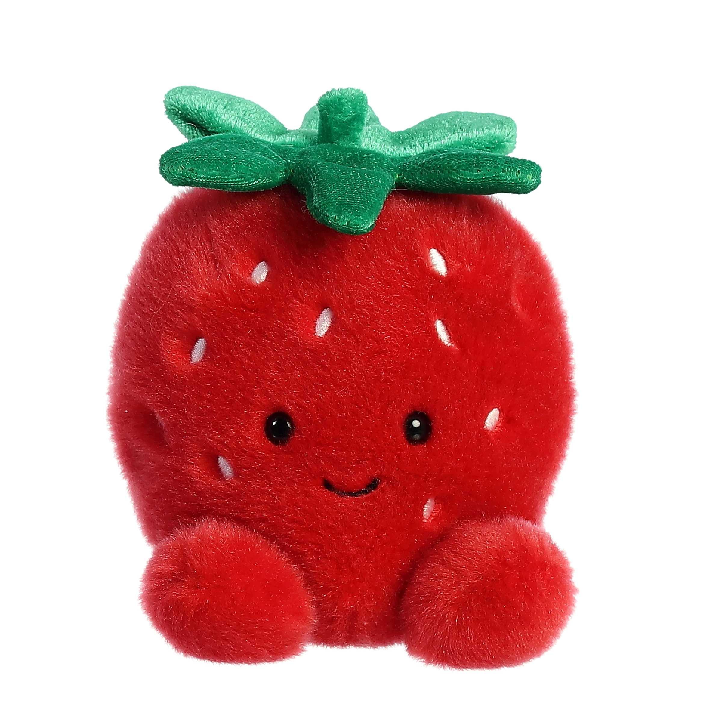 Aurora® Adorable Palm Pals™ Juicy Strawberry™ Stuffed Animal - Fun Collectible Plush for Kids and Adult Collectors - Perfect for Decorating Rooms and Birthday Gifts - Red 4.5 Inches
