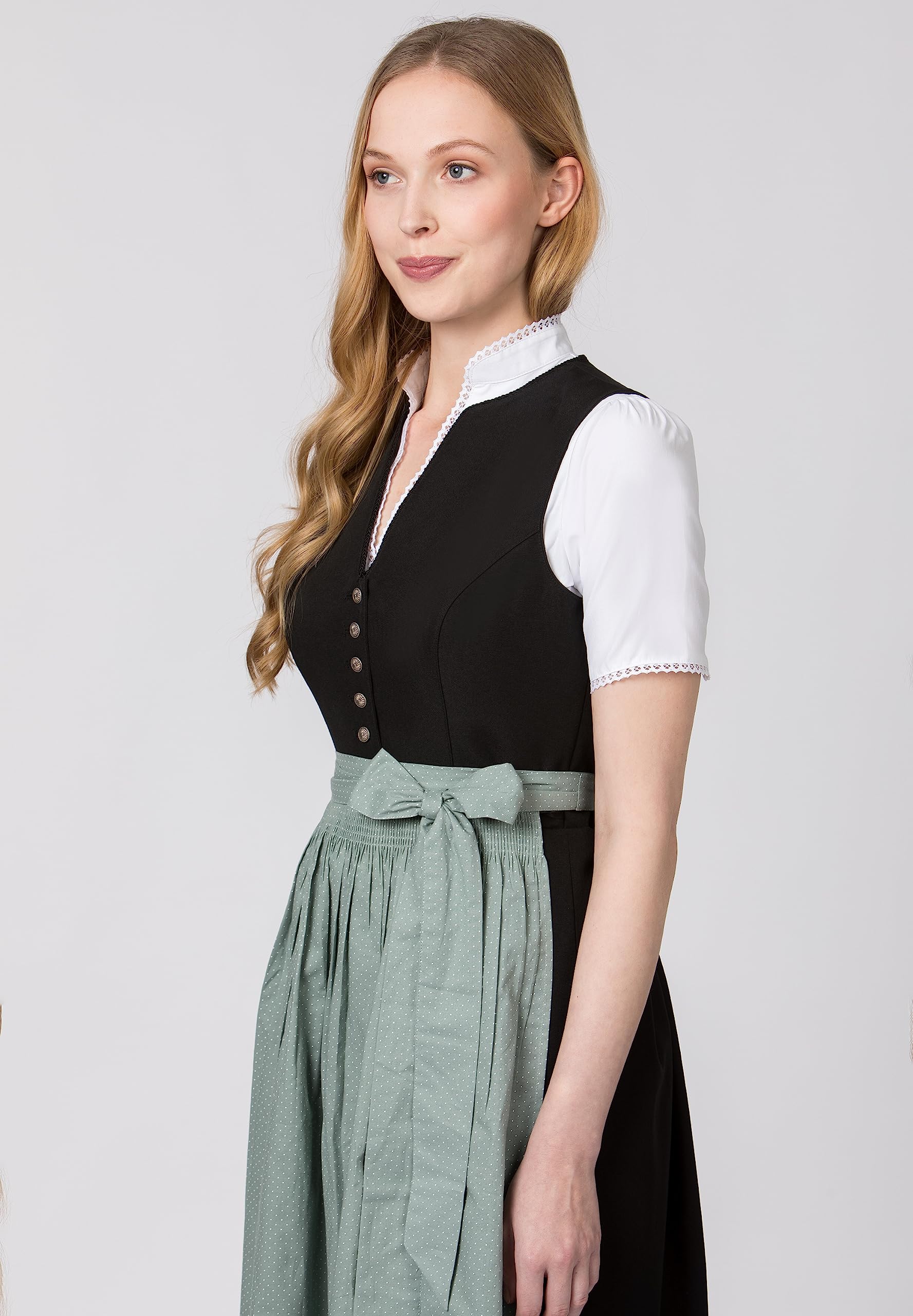 Stockerpoint Women's Molina Dirndl Apron, szałwia, 40-44