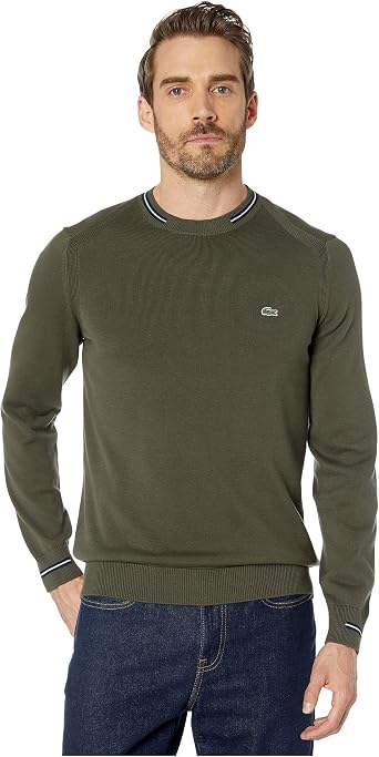 Lacoste Jersey de Manga Larga clásico Semi Elegante suéter Chamarra para  Hombre : Amazon.com.mx: Ropa, Zapatos y Accesorios