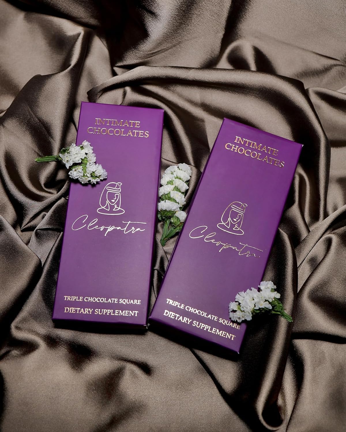Cleopatra Chocolate For Couples Uplifting Mood Vitality More Desire & Enjoyment Milk Flavour Best Gift Set for Men's & Women's Couples Vegetarian And Gluten-Free 60g (Pack Of 2)