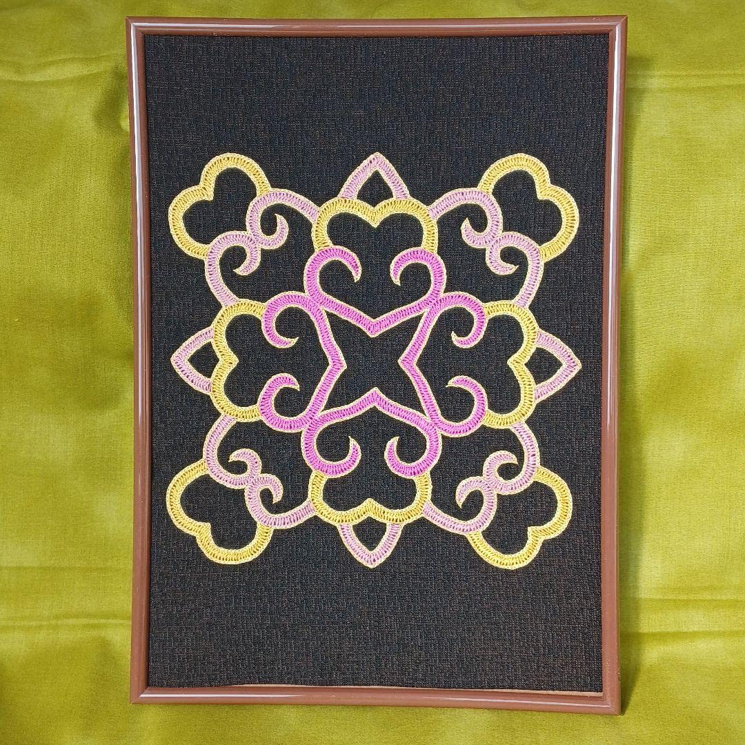 Amazon.co.jp: ウィルタ(アイヌ)刺繍 A4額入り 壁掛けNO.25 : ホーム 