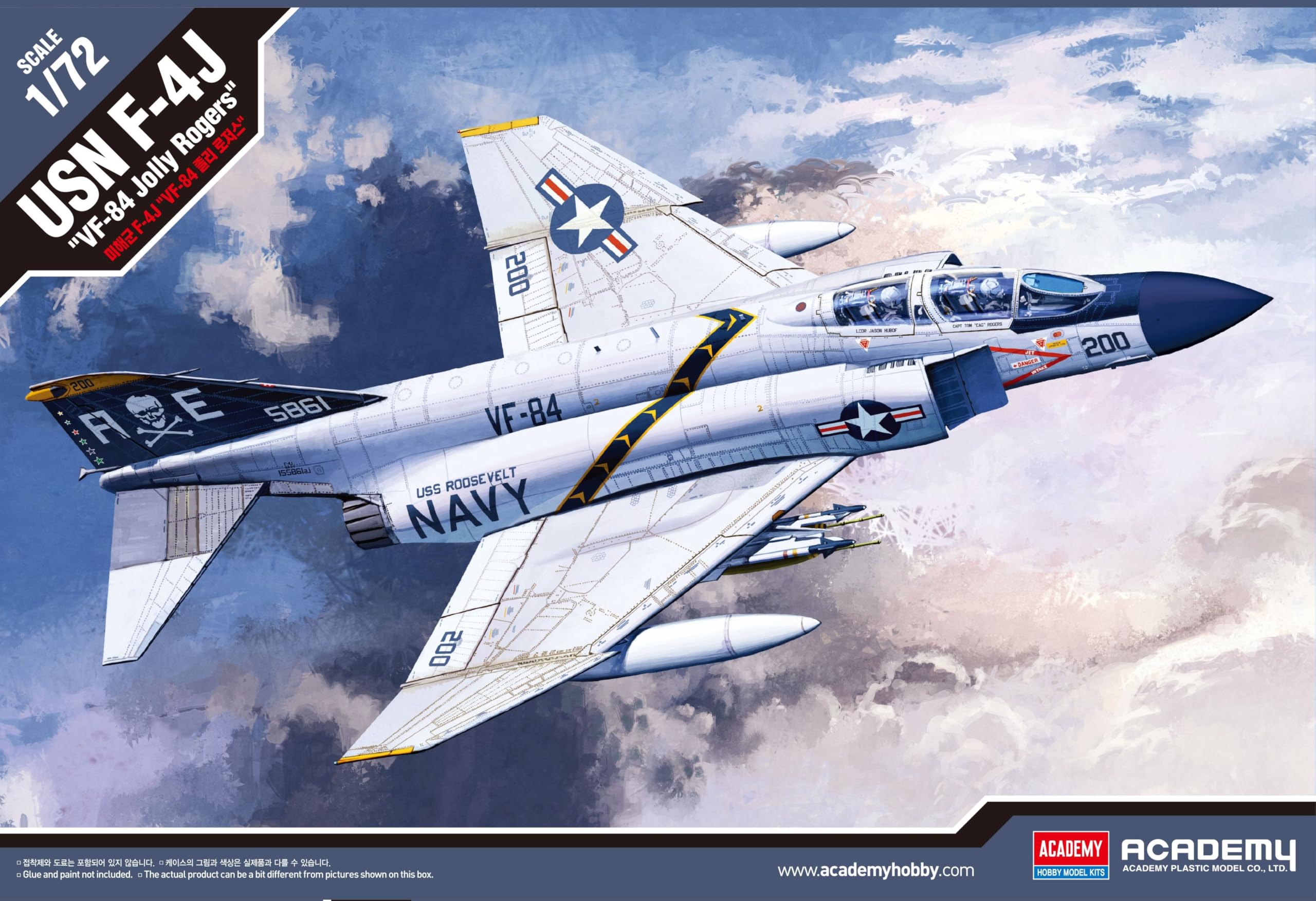 Academy Various 1:72 - F-4J Phantom Iiv F-84 Jolly Rogers