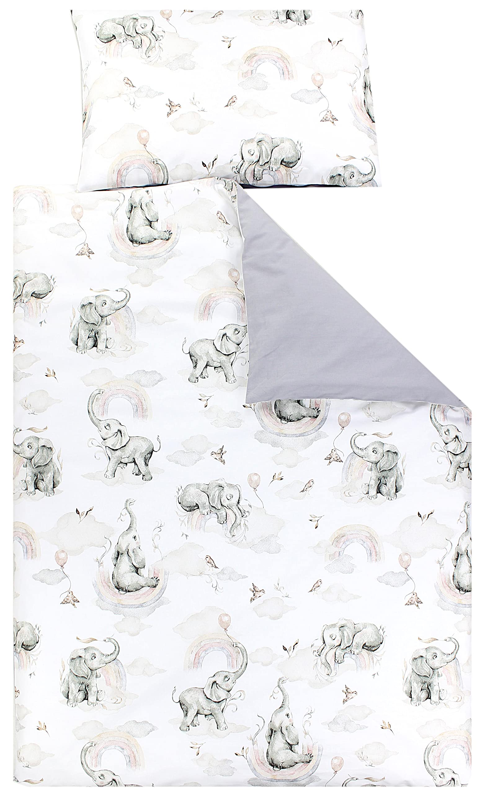 TupTam Juego de Ropa de Cama para Niños, de 2 Piezas., Zorros en el avión/Verde, 120x90 cm — view 28