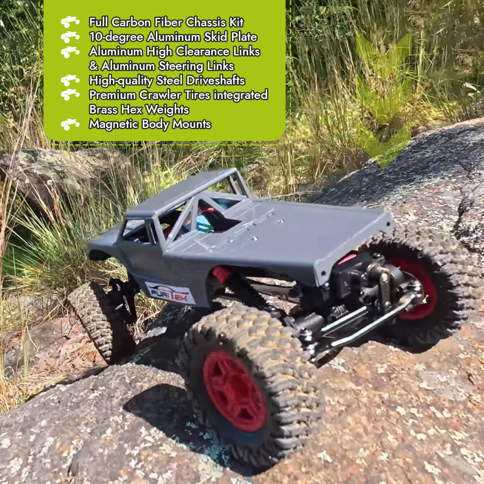 Amazon.co.jp: furitek 1/18 RCクローラー TerraX Active Pro 4WS ARTR