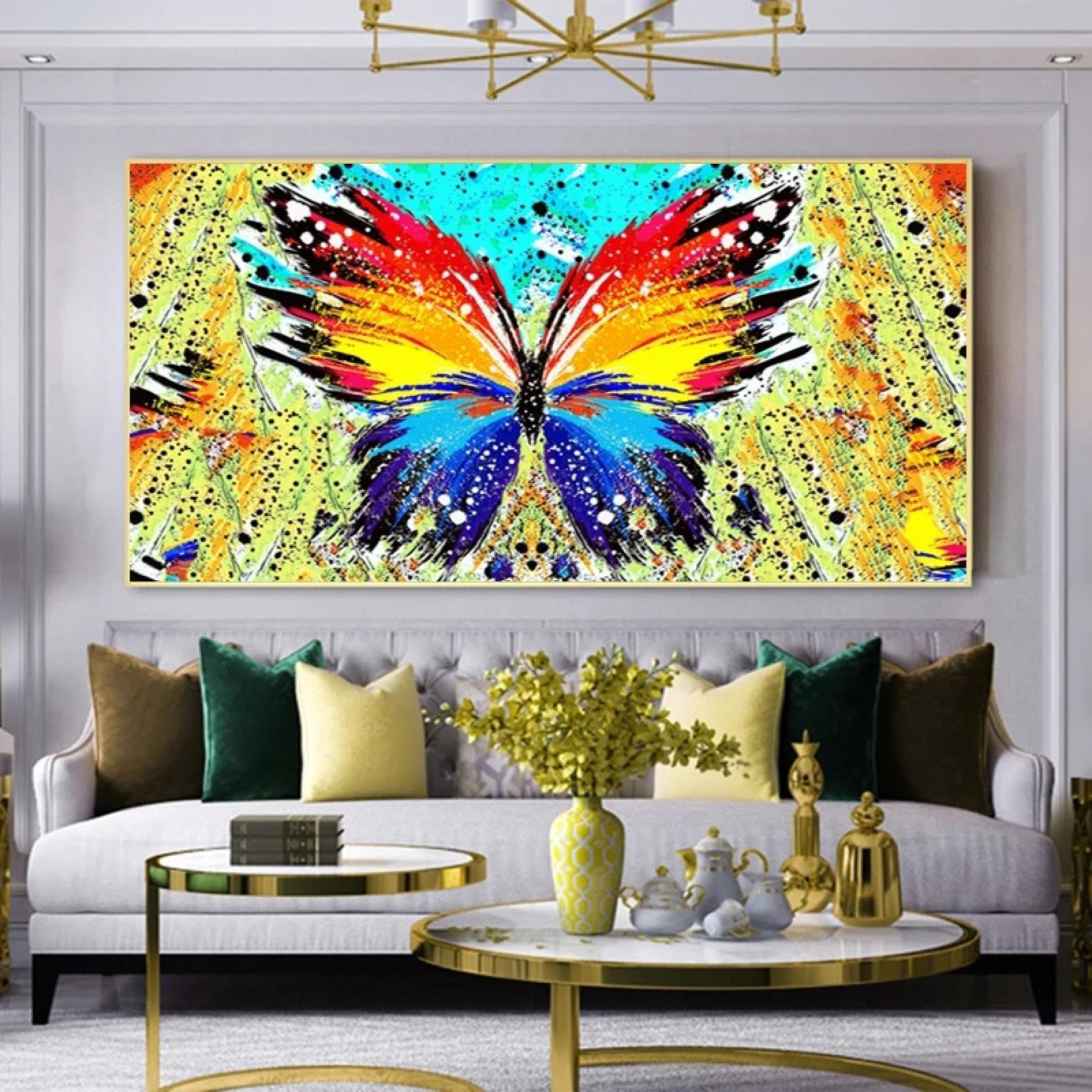 Décoration d'intérieur moderne 90x180 cm toile grand format KEBIA - 8