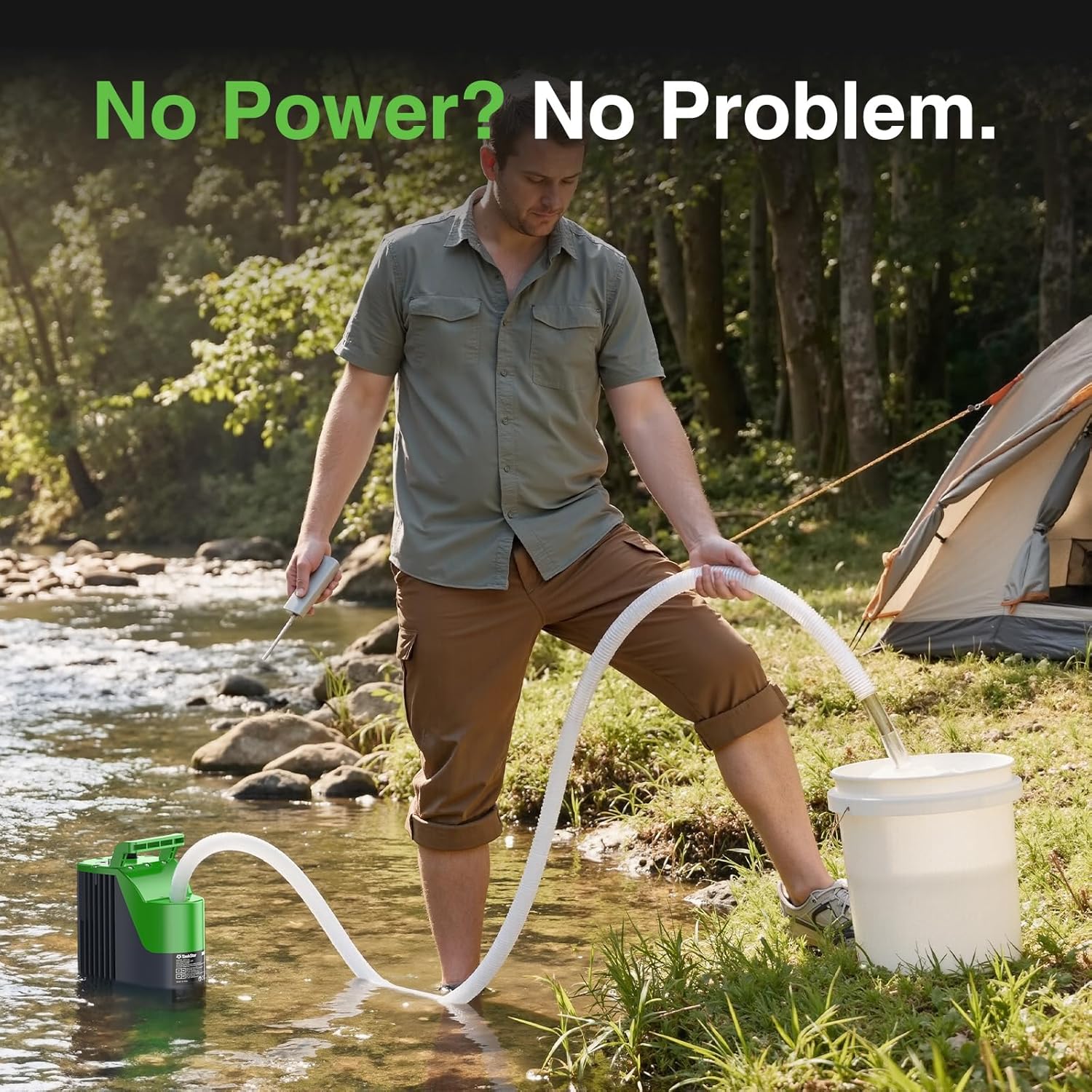 Cordless Submersible Water Pump with Remote, Rechargeable Battery Powered Wireless Control Sump Pump, Emergency Backup Pump for Pool Pond Basement Garden Tub Camping Outdoor Water Draining