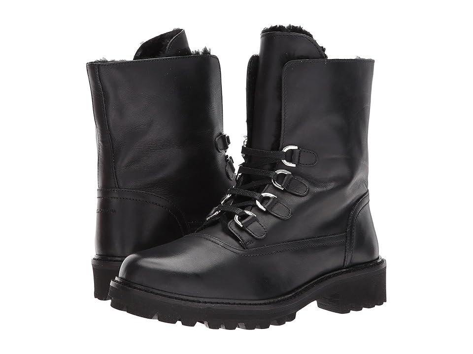

Dolce & Gabbana Kids Lace-Up Boot (Big Kid) (Black) Boys Shoes