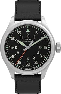 Timex Men's Waterbury Ace 41mm Watch - Black Strap Black Dial Silver-Tone Case